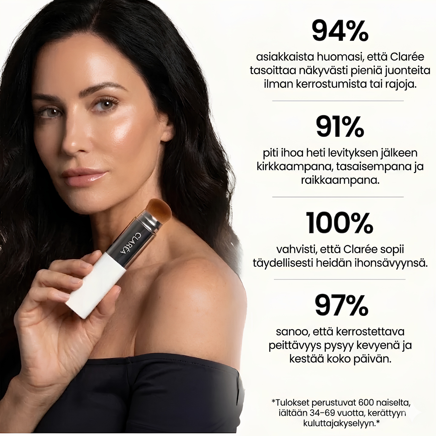 Kevyt meikkivoide, joka tasoittaa ihon sävyä koko päiväksi