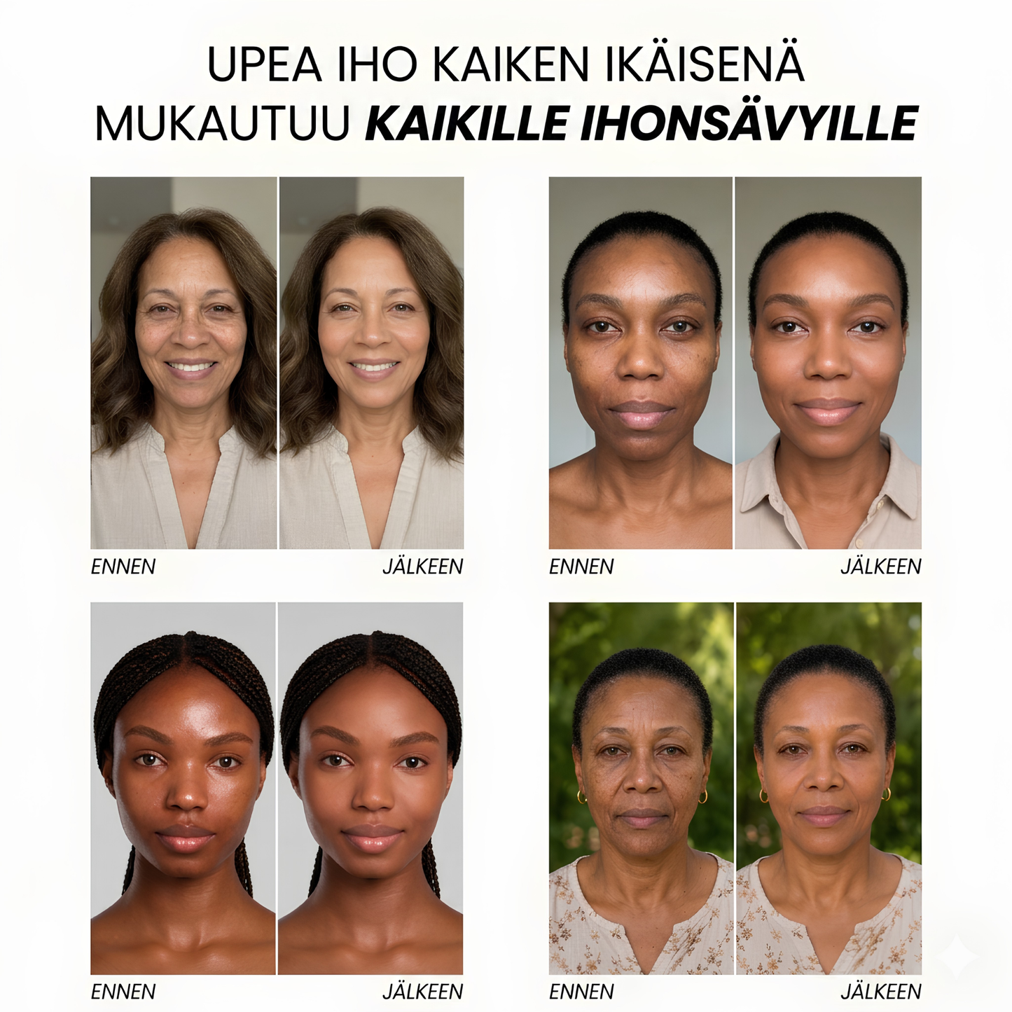 Kevyt meikkivoide, joka tasoittaa ihon sävyä koko päiväksi
